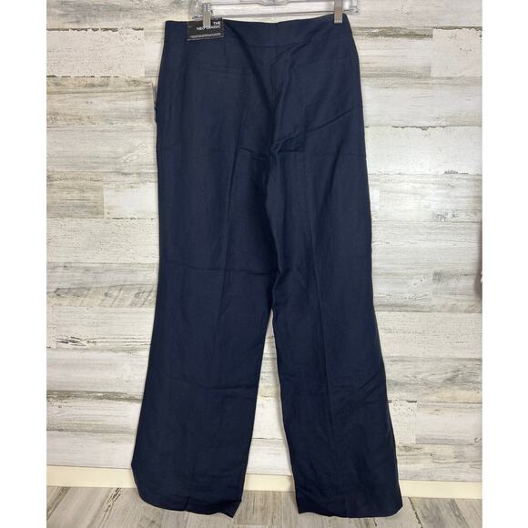 Nine West womens 16 plus size black neo classic linen dress pants new casual - Picture 2 of 7